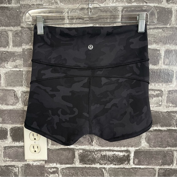 lululemon athletica Pants - Lululemon In Movement Short Everlux 2.5" Incognito Camo Multi Grey biker shorts